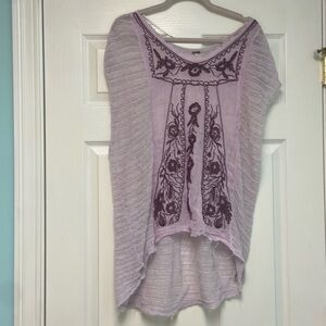 EUC Free People shear tunic top Small to Large size.